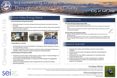 Implementing Energy Efficiency Programs throughout santa clara county
