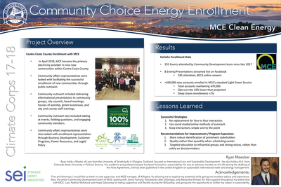 Community choice energy enrollment