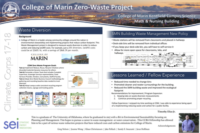 College of Marin zero-waste project